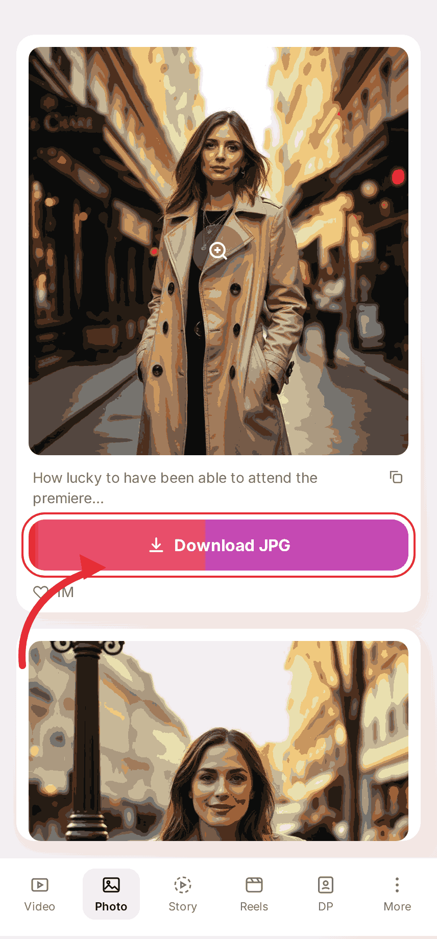 Choose your preferred quality and save